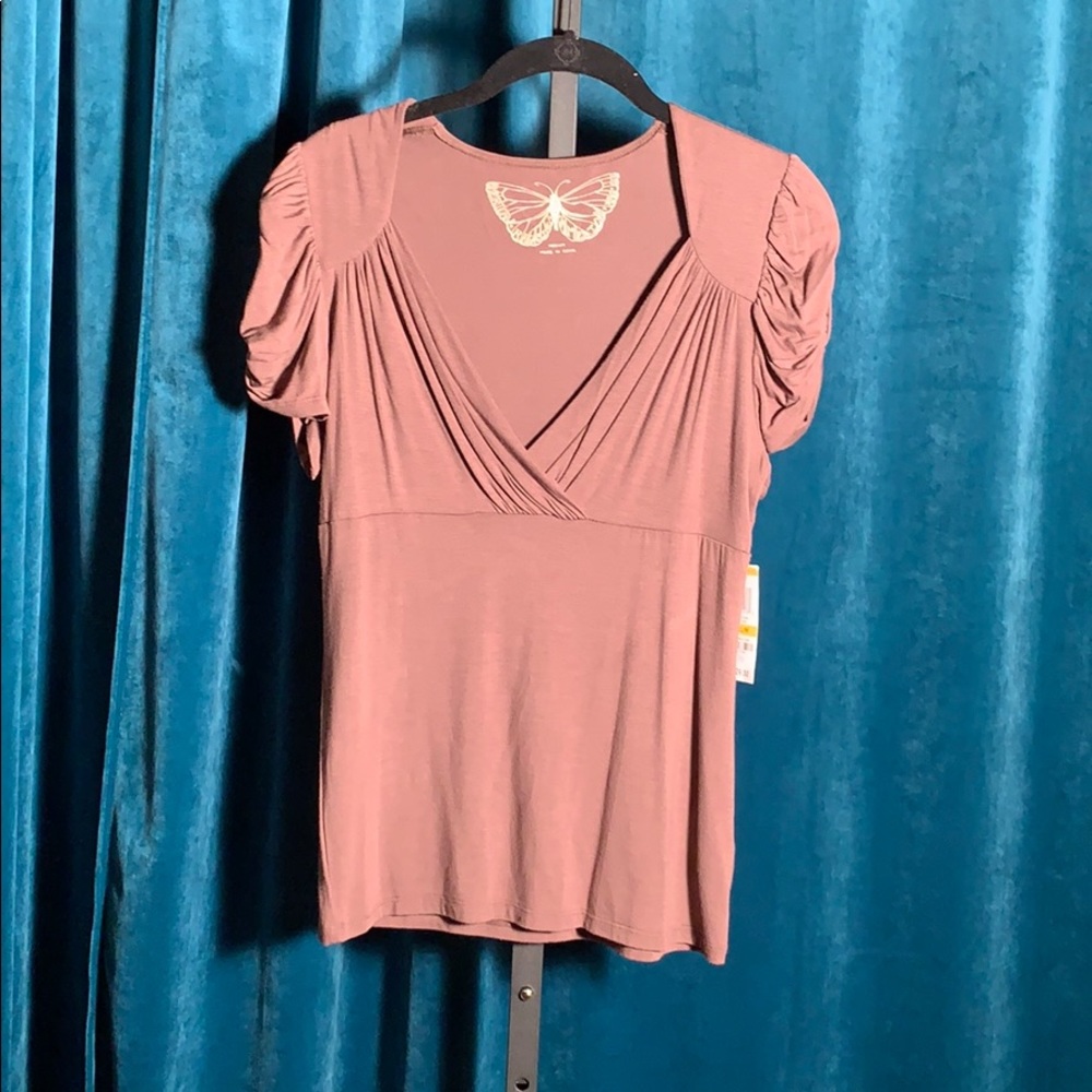 American Rag Tan V Neck top